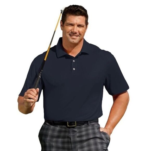 Reebok Play Dry Men's Navy Blue Polo Shirt - Picture 9 of 9